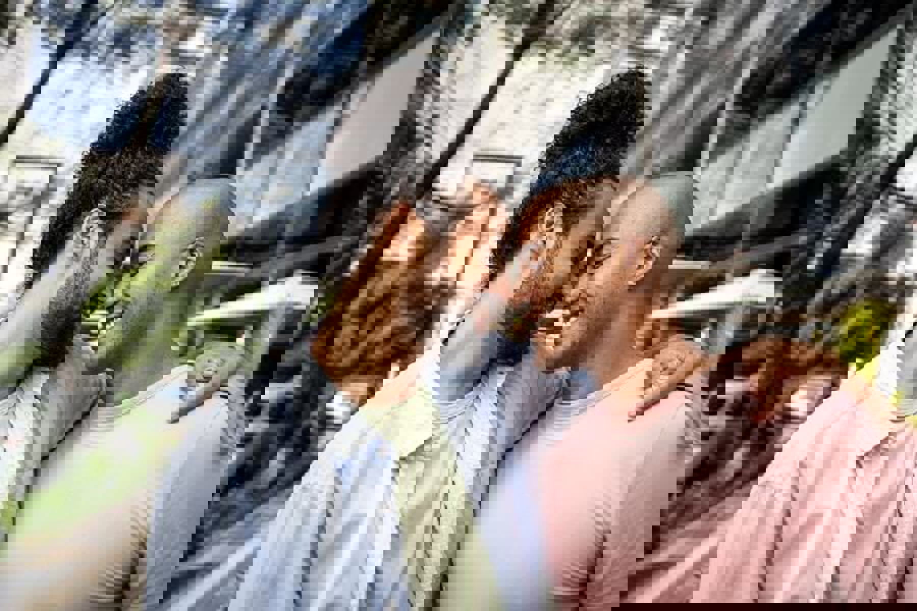 Couple Smiling Noses Touching