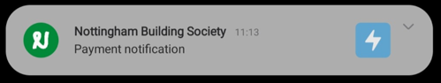 App notification