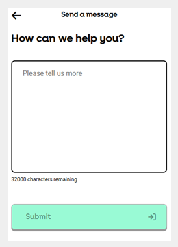 Secure message screen